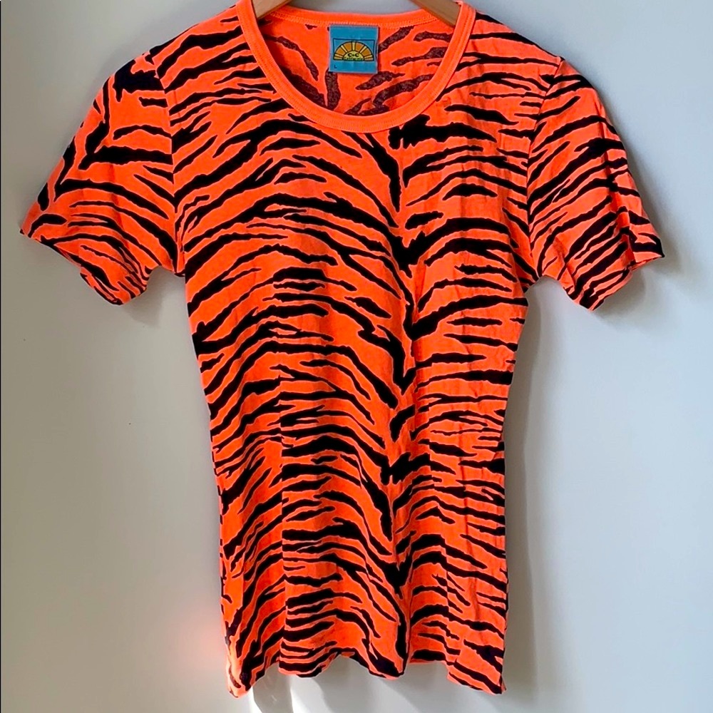 C&C California Tiger Print Fitted Tee